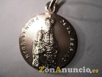 MEDALLAS VIRGEN AINHOA EN ORO Y EN PLATA.
